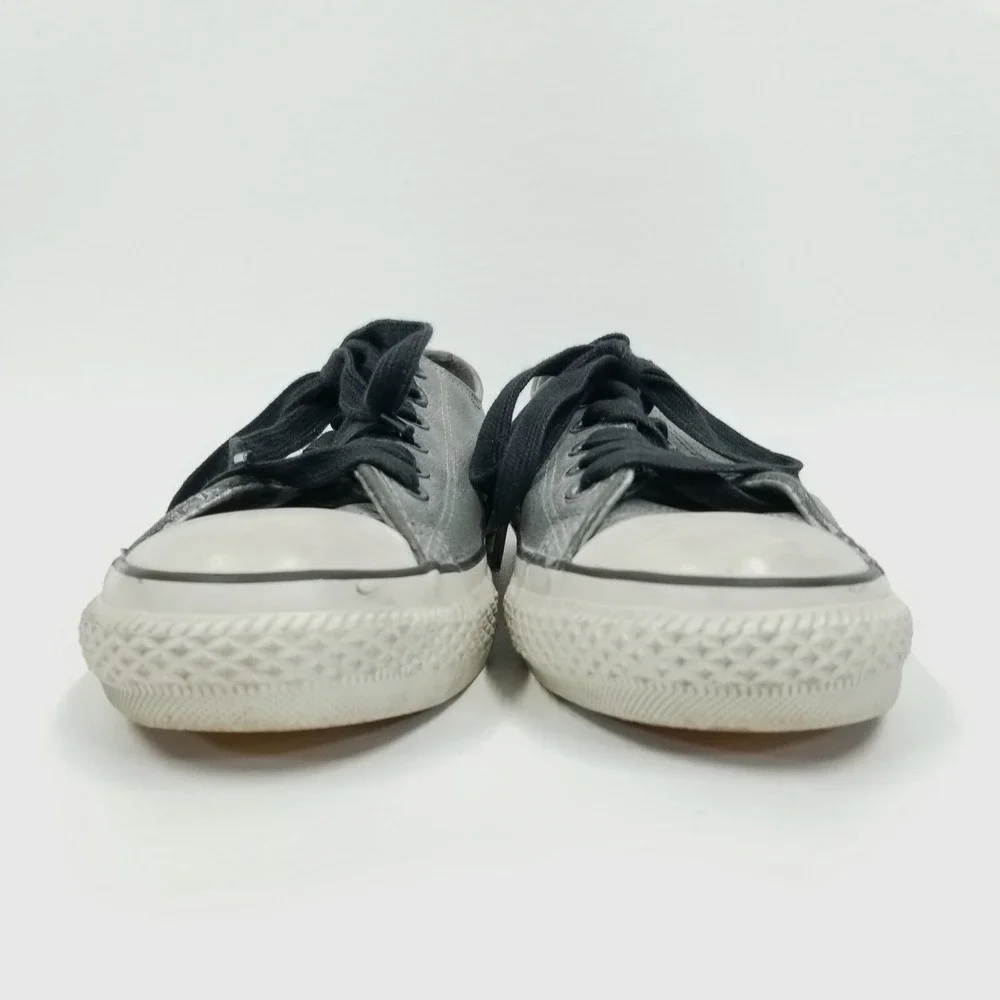 Converse X John Varvatos Shoes Mens Sz 6‎ Women 8 Grey Leather Low Tops All Star
